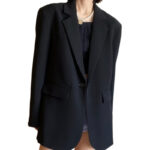 Loose Leisure Slimming Black Blazer For Women - Image 5
