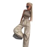 Summer Casual Wide-leg Straight Pants Women's - Image 5