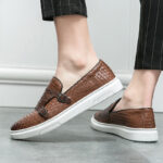 Low-top Sneakers Leather One Pedal Loafers - Image 10