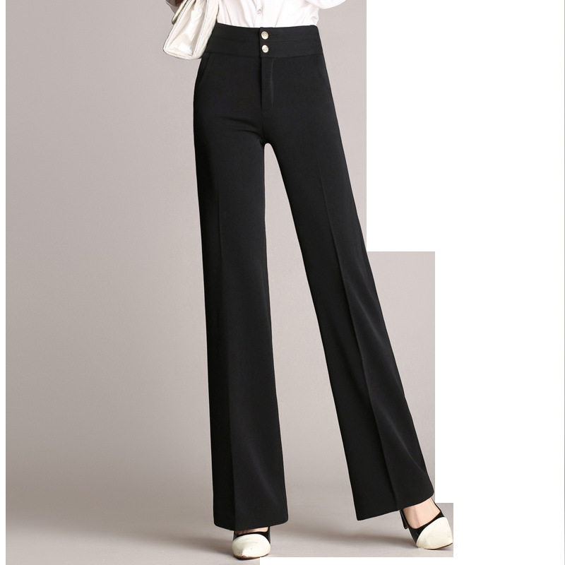 1616915223590.jpg Falling Sense Straight-Leg Pants Wide-Leg Pants Casual Trousers - Image 1