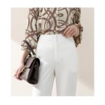 White Wide Leg Pants Women High Waist Korean Loose Wide Leg Straight Leg Pants - Image 4