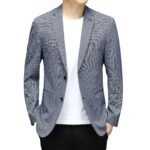 Spring New Suit Men"S Korean Plaid Non Iron Casual Small Suit Coat Fashion Men"S Wholesale - Image 2