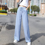 Wide Leg Pants Summer Pants Casual Straight Leg Trousers - Image 5