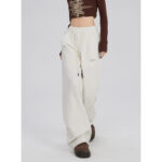 Women's Straight Wide Leg Mopping Casual Pants - Image 4