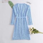 Long knit cardigan dress - Image 3