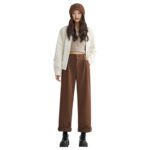 Straight Woolen Wide Leg Pants - Image 3
