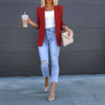 Womens Casual Blazers Open Front Long Sleeve Work Office Suit Jackets Blazer - Image 3