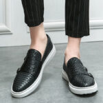 Low-top Sneakers Leather One Pedal Loafers - Image 5