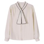 Niche Retro Loose Chiffon Blouse Women - Image 4