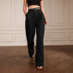 Leisure Commute Suit Pants Straight Wide Leg Pants