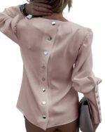 Elegant Women Button Blouse Shirt - Image 2