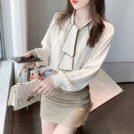 Niche Retro Loose Chiffon Blouse Women - Image 5