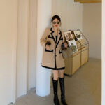 Stitching fashionable Street Blazer suit for women - Image 3