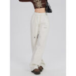 Women's Straight Wide Leg Mopping Casual Pants - Image 2