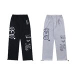 Graffiti Letter Loose Straight-leg Wide-leg Pants - Image 5