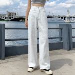 Loose Straight Leg Trousers Wide Leg Mopping Pants - Image 5