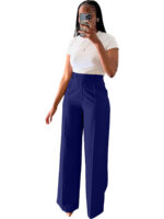 Women's High Waist Straight-leg Wide-leg Pants - Image 9