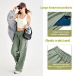 Side Striped Straight Wide-leg Pants - Image 3