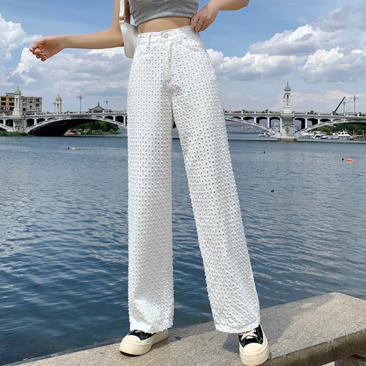 687185e7-d155-4984-80b8-71b5d9fed6f5.jpg Loose Straight Leg Trousers Wide Leg Mopping Pants - Image 1