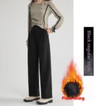 Straight Woolen Wide Leg Pants - Image 7