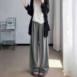 Loose Slim Straight Wide-leg Casual Pants