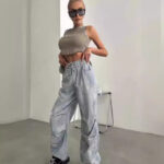 Summer Casual Wide-leg Straight Pants Women's - Image 3