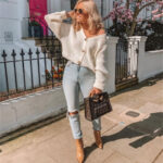 V-neck knit cardigan - Image 3