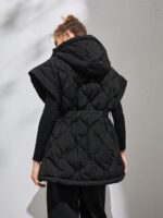 Pocket Hooded Oversized Women In Melanin Color - Image 3