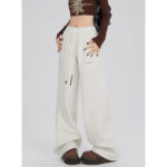 Women's Straight Wide Leg Mopping Casual Pants - Image 3