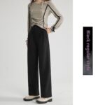 Straight Woolen Wide Leg Pants - Image 4