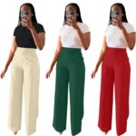 Women's High Waist Straight-leg Wide-leg Pants - Image 3
