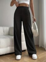 High Waist Loose Straight Wide Leg Pants - Image 6