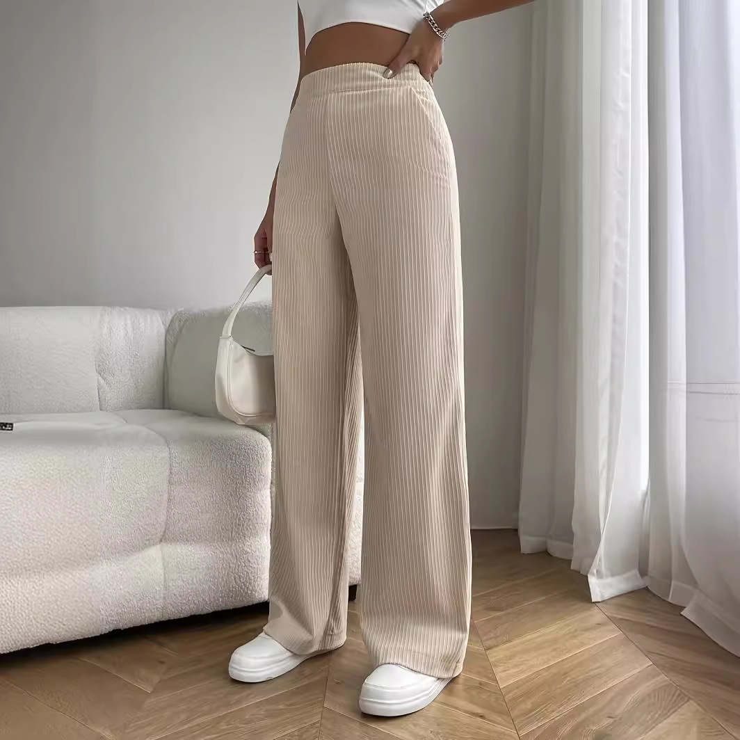 bd7a0be0-3ab2-4b3e-99ca-83b208f50f95.jpg High Waist Loose Straight Wide Leg Pants - Image 1