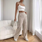 High Waist Loose Straight Wide Leg Pants - Image 5