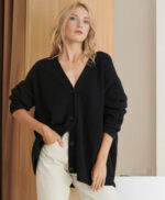 V-neck Flattering Knit Cardigan Women - Image 6