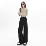 Overalls Women's Casual Loose Straight-leg Wide-leg Pants - Image 4