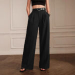 Leisure Commute Suit Pants Straight Wide Leg Pants - Image 3