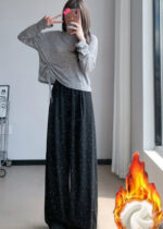 Loose Slim Straight Wide-leg Casual Pants - Image 10