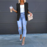 Womens Casual Blazers Open Front Long Sleeve Work Office Suit Jackets Blazer - Image 8